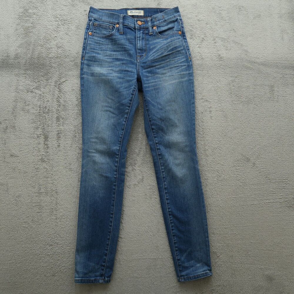 Madewell Jeans Women's Size 26 Blue High-Riser Skinny Denim Pants 27.5" Inseam